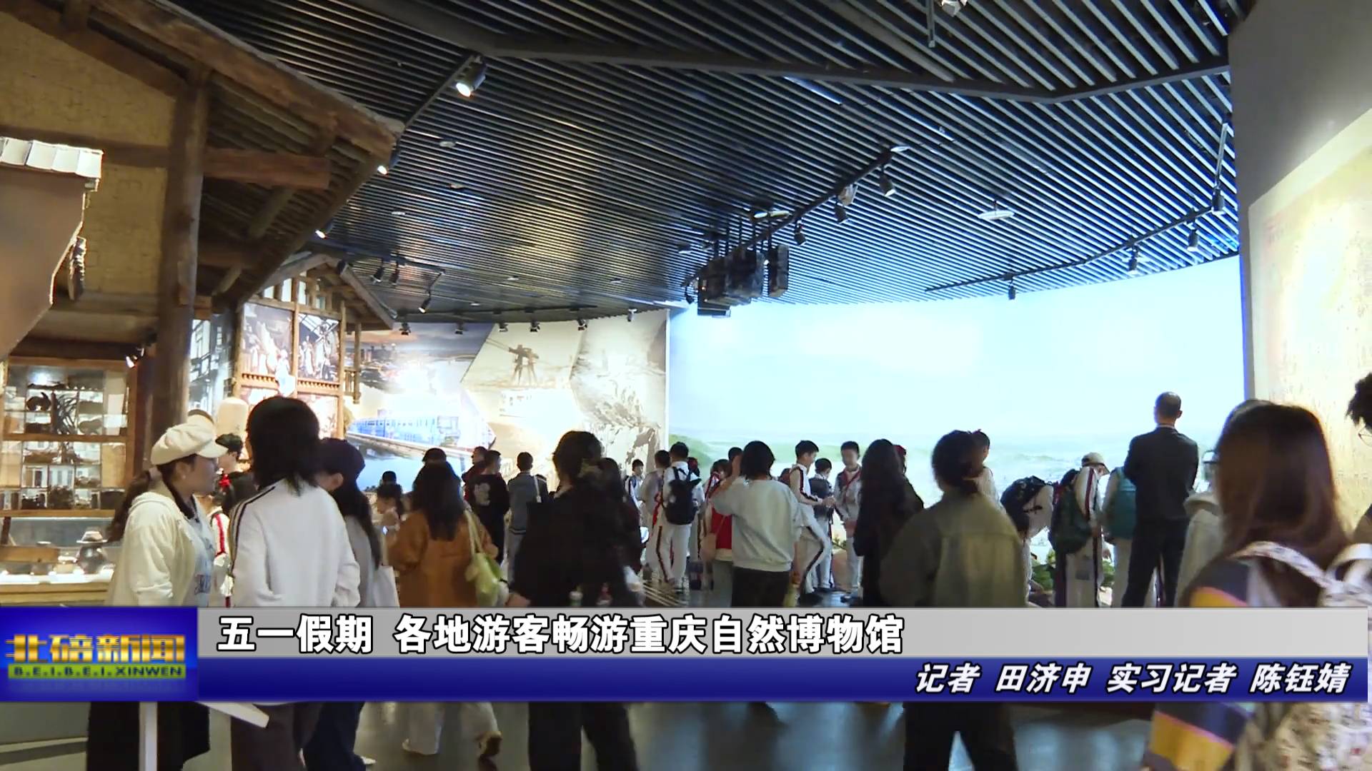 五一假期 各地游客畅游重庆自然博物馆