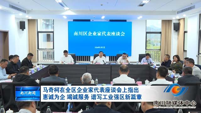 马奇柯在全区企业家代表座谈会上指出 惠诚为企 竭诚服务 谱写工业强区新篇章