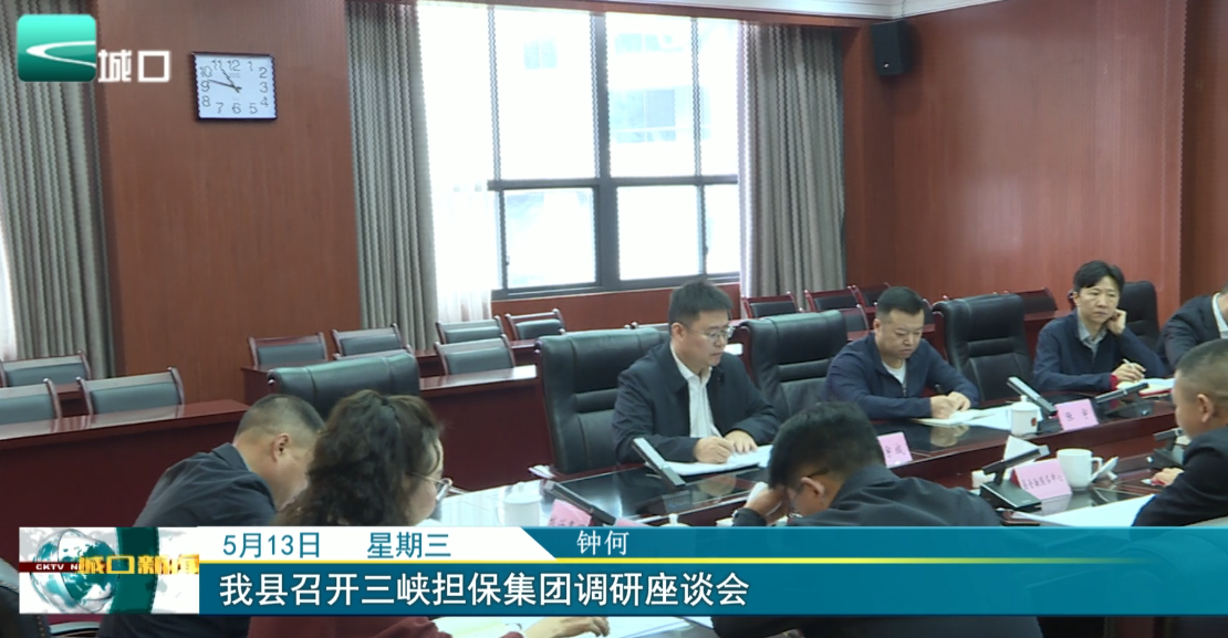 我县召开三峡担保集团调研座谈会