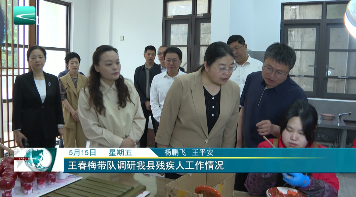 王春梅带队调研我县残疾人工作情况