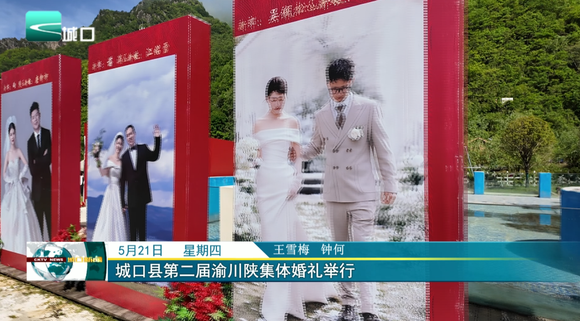 城口县第二届渝川陕集体婚礼举行