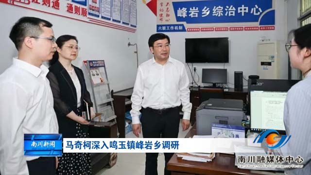 马奇柯深入鸣玉镇峰岩乡调研