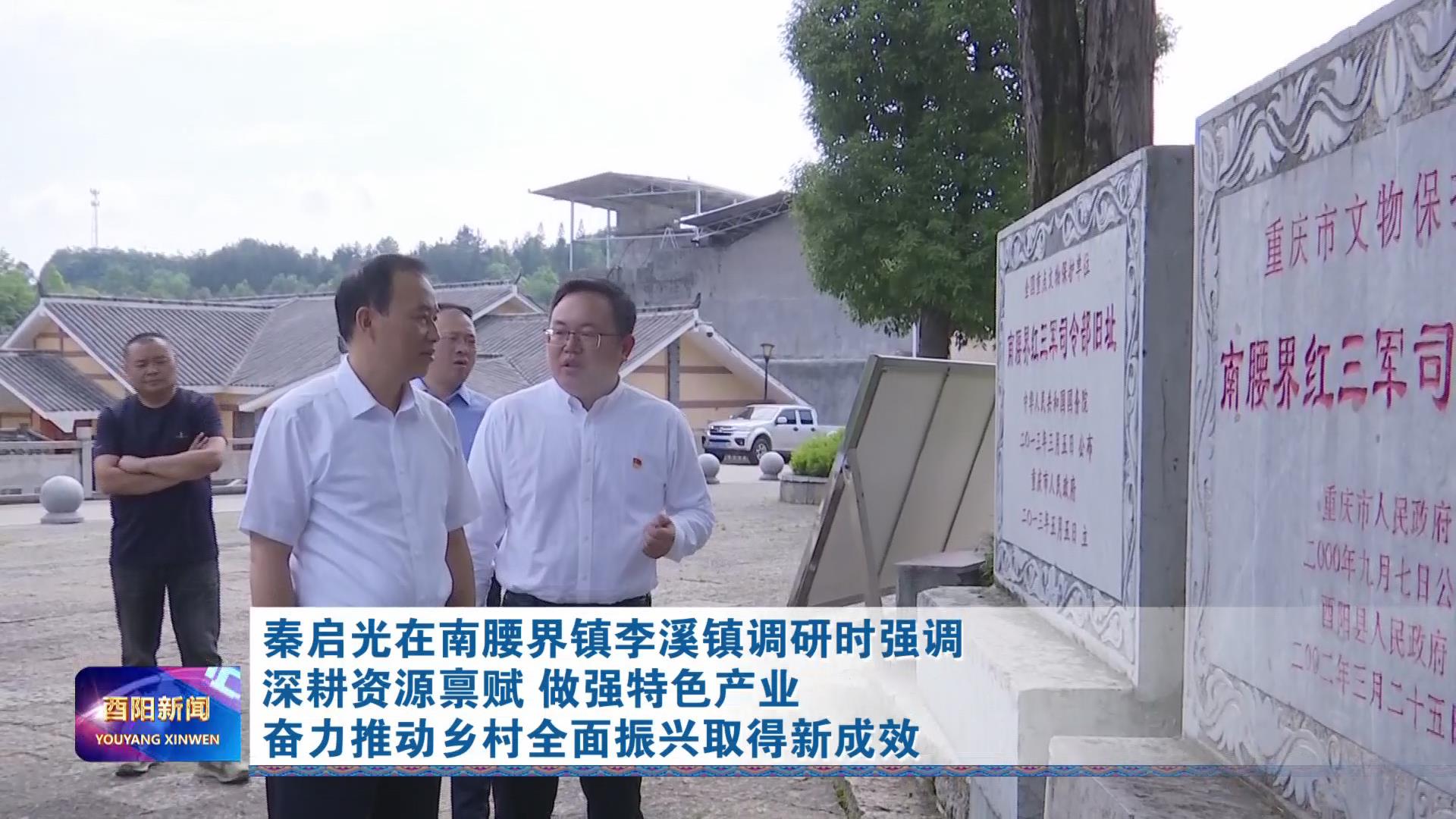 秦启光在南腰界镇李溪镇调研