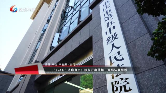 6.26特别节目 “6.26”法庭直击：院长开庭落槌，毒犯认罪服判
