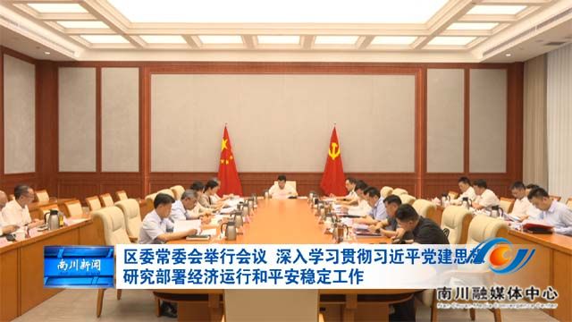 区委常委会举行会议 深入学习贯彻习近平党建思想 研究部署经济运行和平安稳定工作