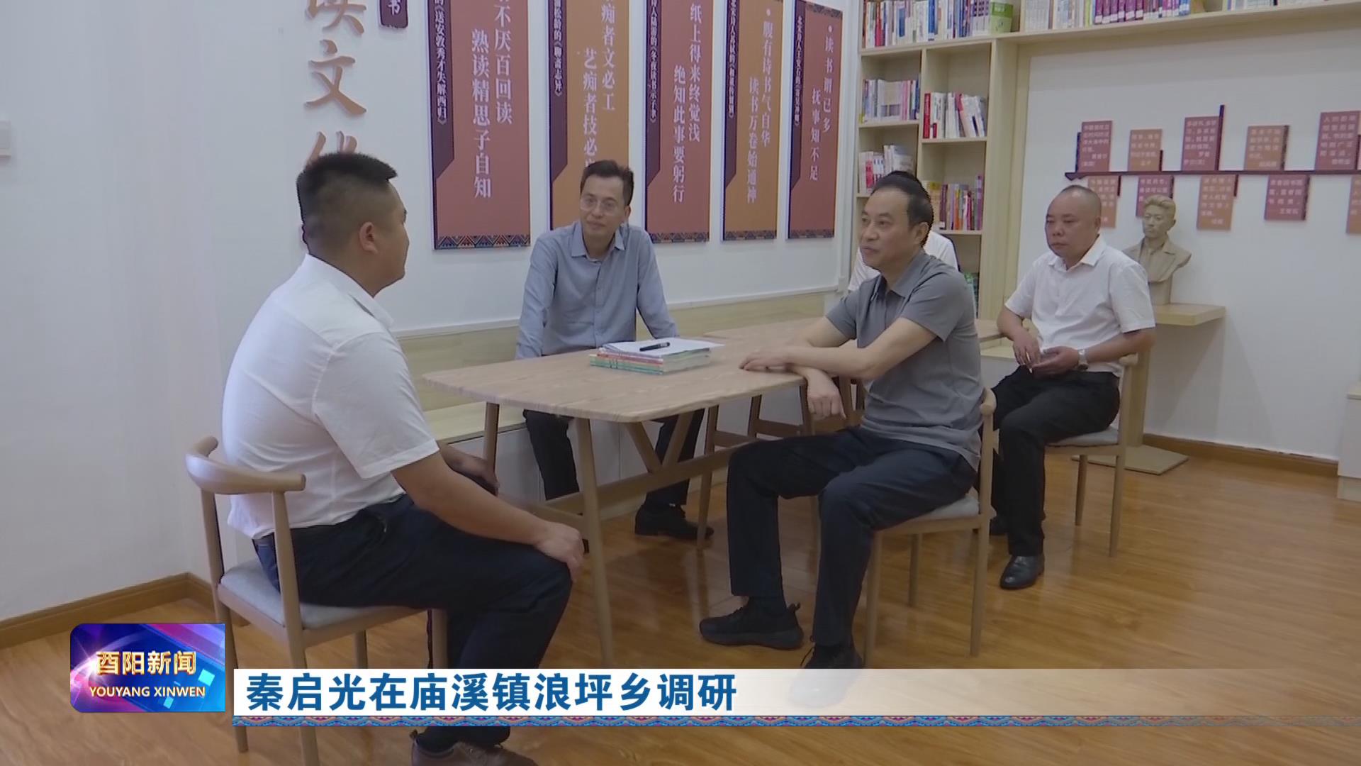 秦启光在庙溪镇浪坪乡调研